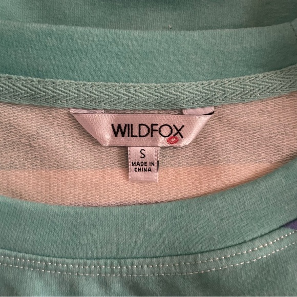 Wildfox striped long sleeve cotton knit top size S. - Picture 4 of 6